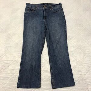 BandolinoBlu Arianna Bootcut blue jeans size 12‎ distressed